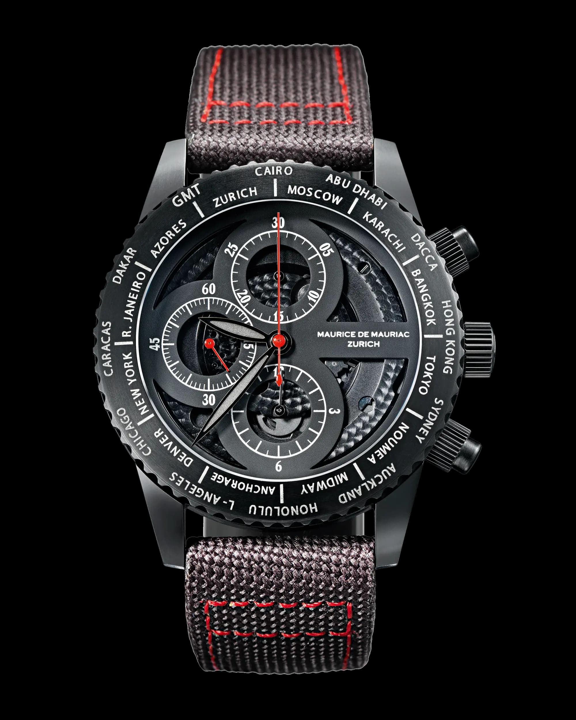 Chrono Modern Diver Skeleton PVD Red