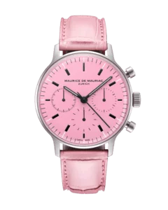 Chronographen Uhr in Pink mit Uhrenarmband in Pink