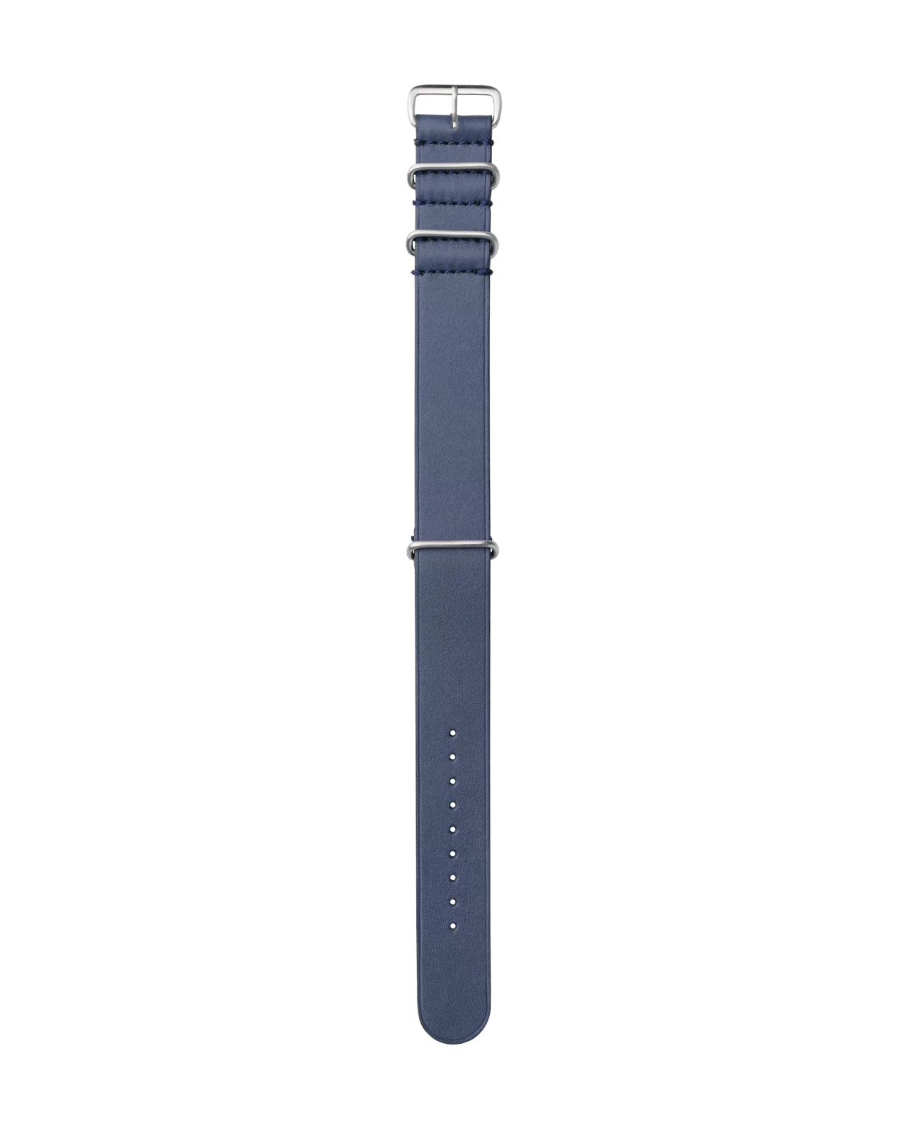 Nato Leather Strap Blue