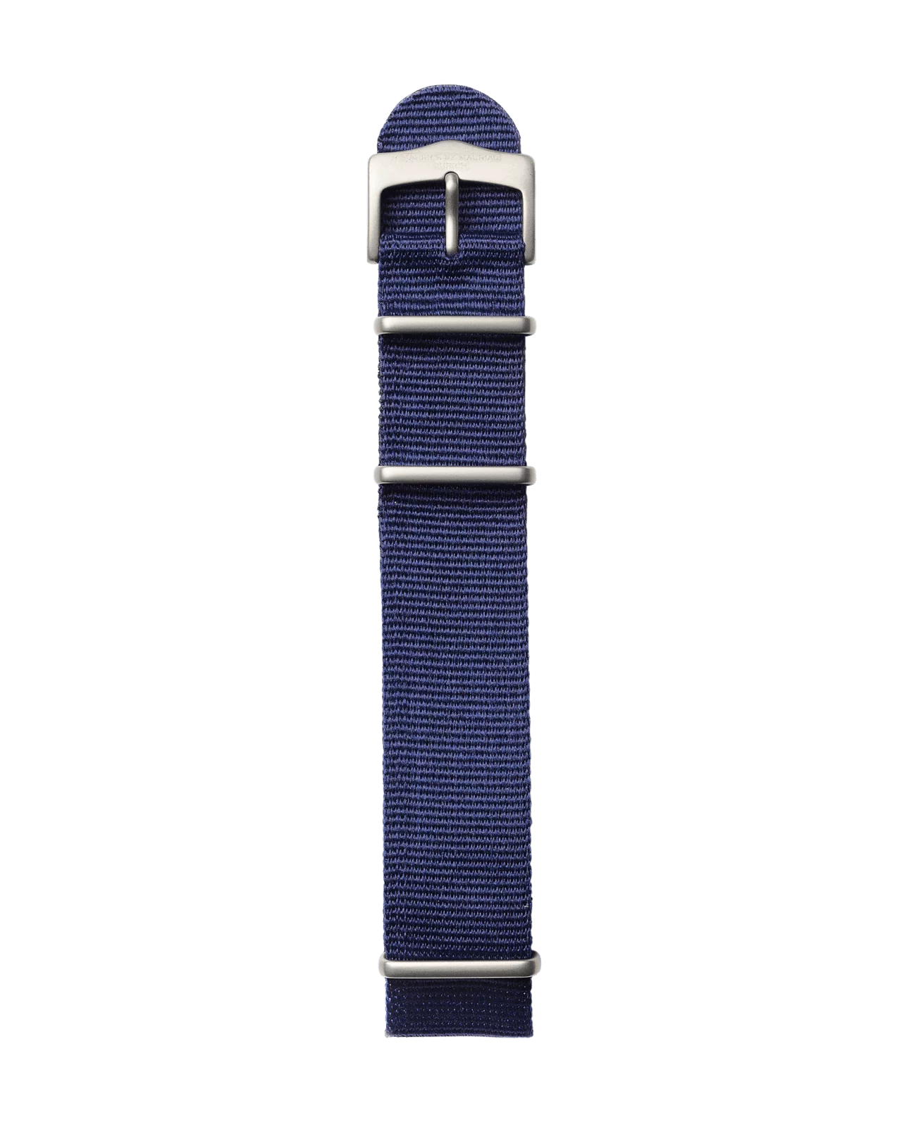 blaues Textilband mit Schnalle 