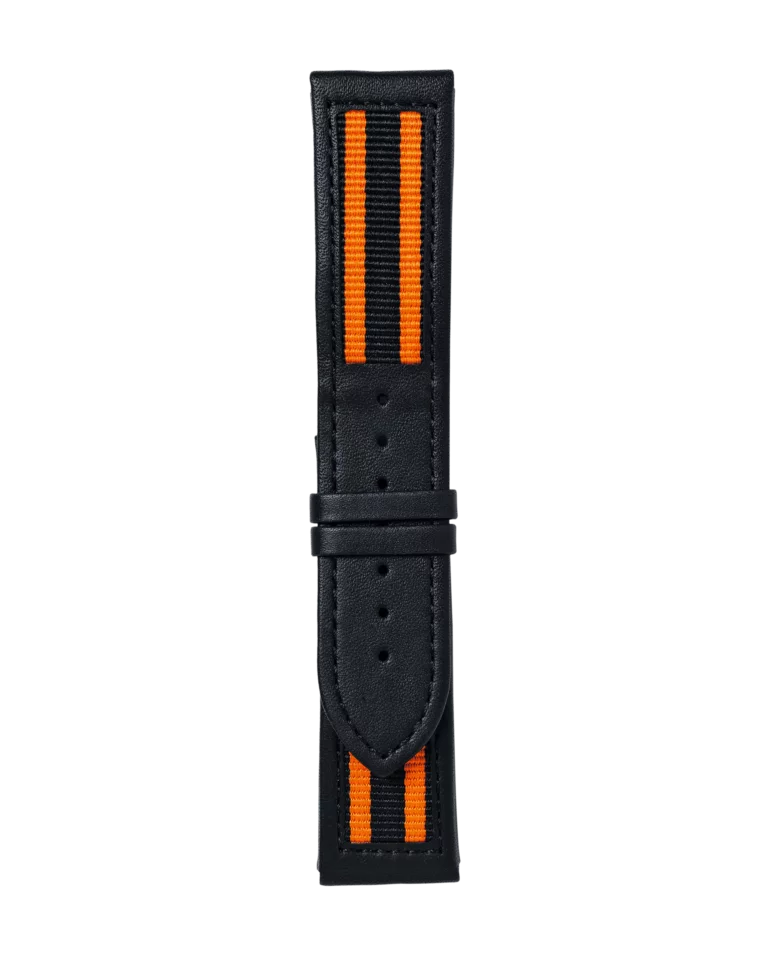 Leather-textile Strap Orange
