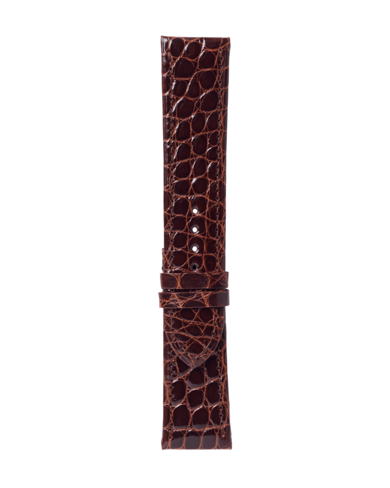 Shiny-brown Croco Strap
