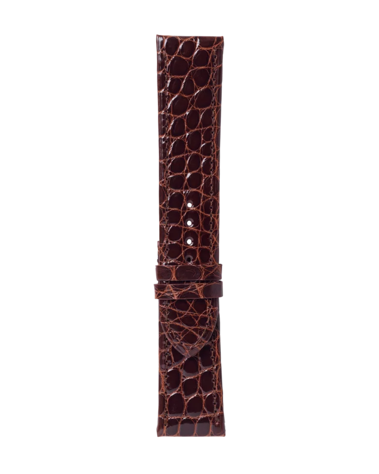 Shiny-brown Croco Strap
