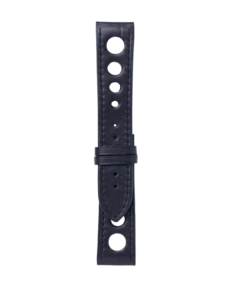 Perforated Black Leatherstrap