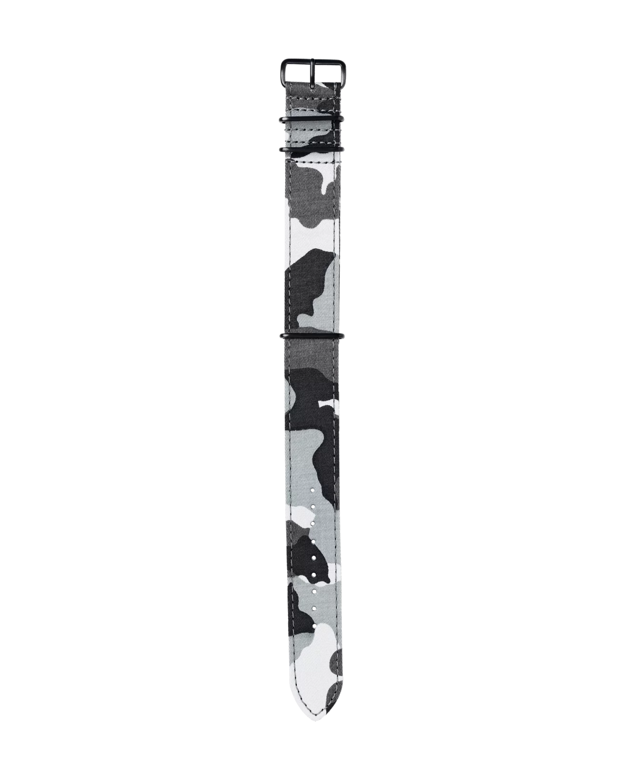 Uhrenband mit schwarz weissem Textil