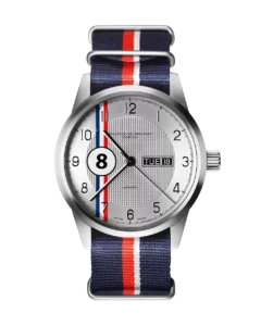 automatische, mechanische Uhr mit Textilarmband