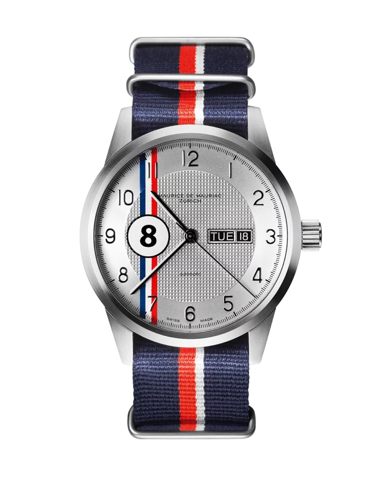automatische, mechanische Uhr mit Textilarmband
