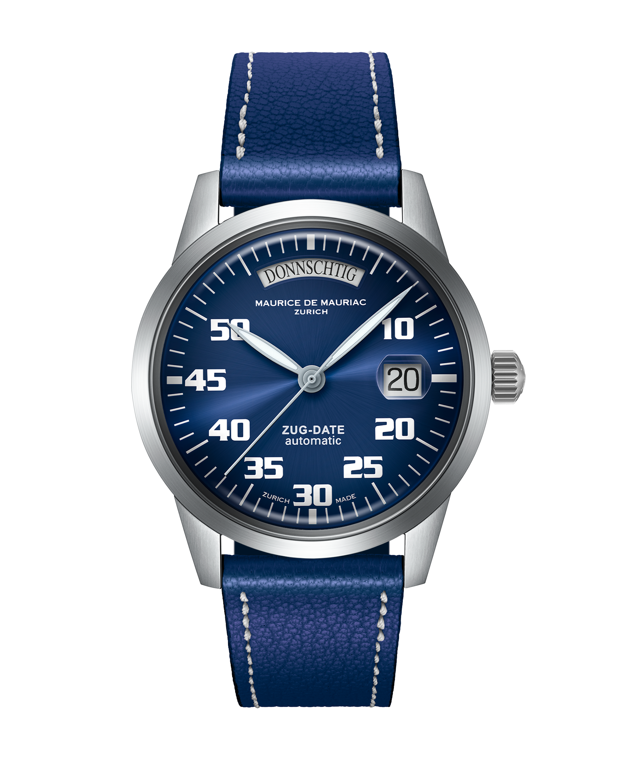 Automatic Modern: “Zug Date” Blue