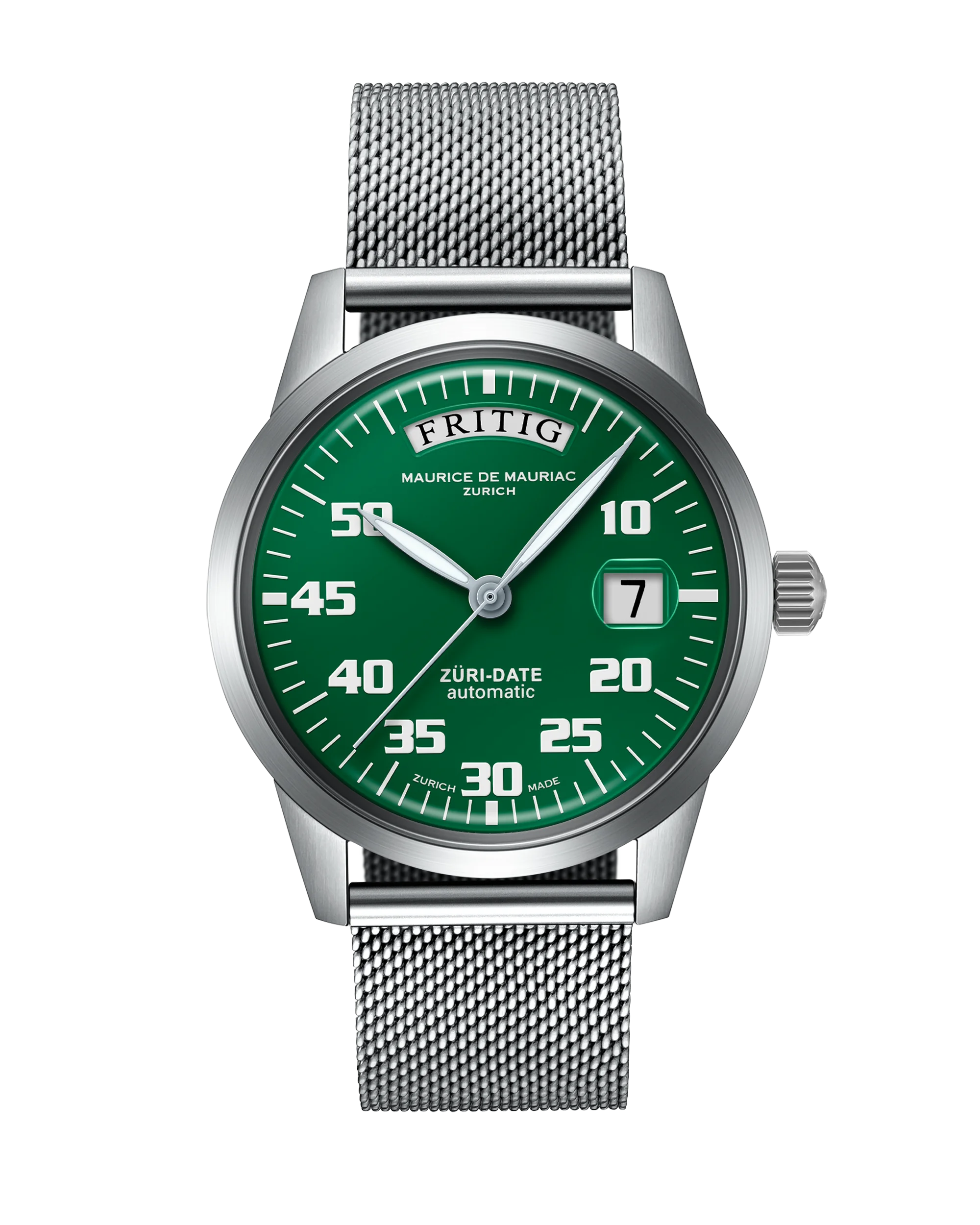Automatic Modern: “Züri Date” Green with Milanese