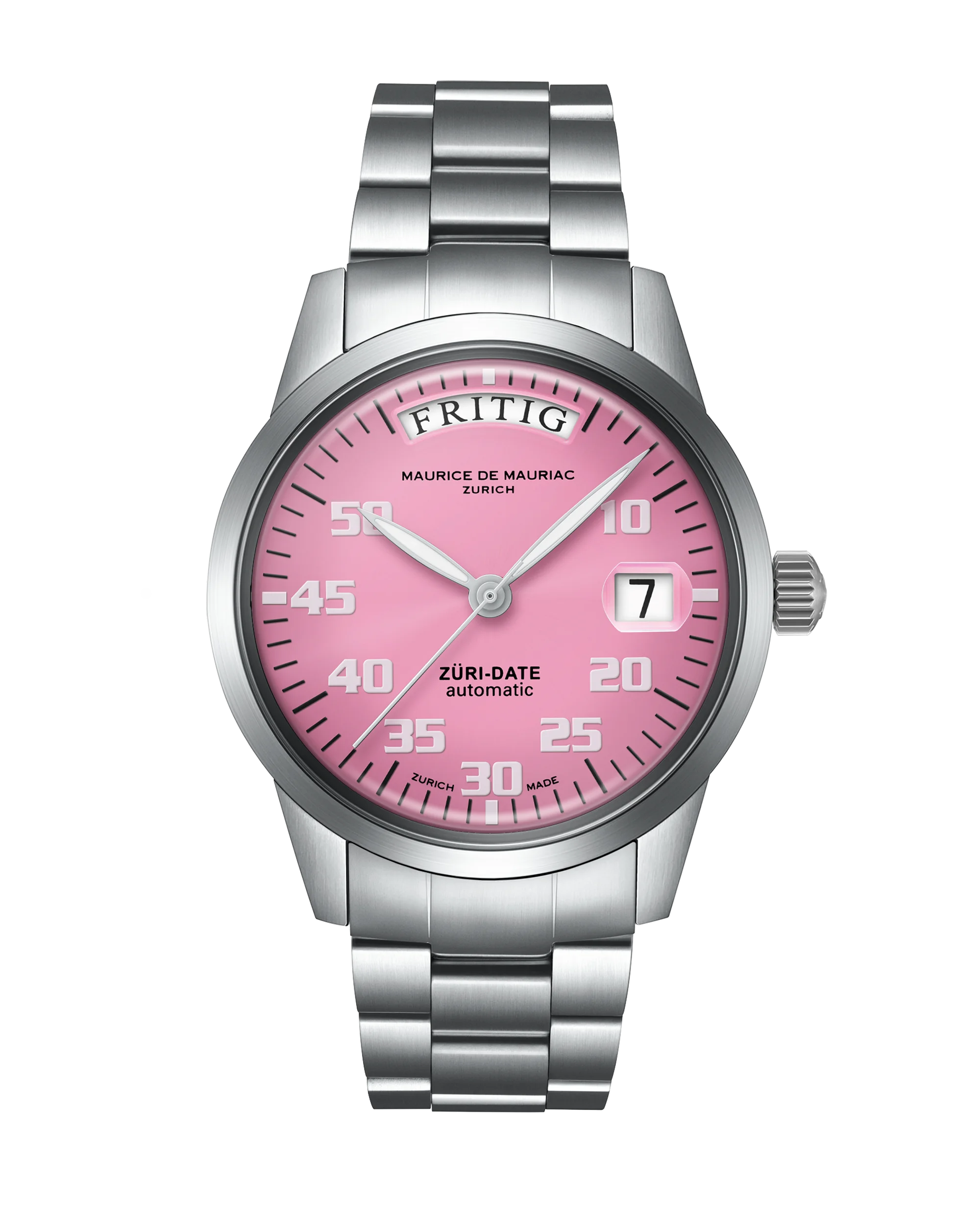 Automatic Modern: “Züri Date” Cherry Blossom with Leather strap