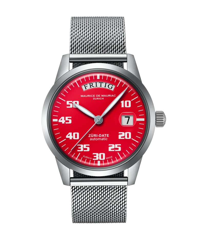 Automatic Modern: “Züri Date” Red with Milanese