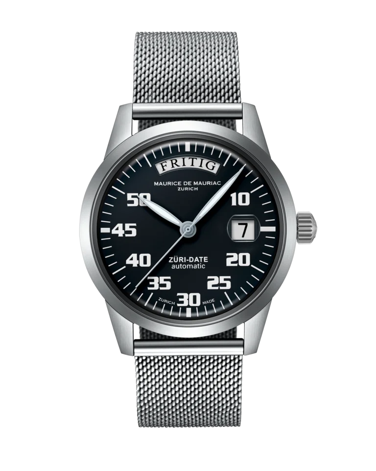 Automatic Modern: “Züri Date” Black with Milanese