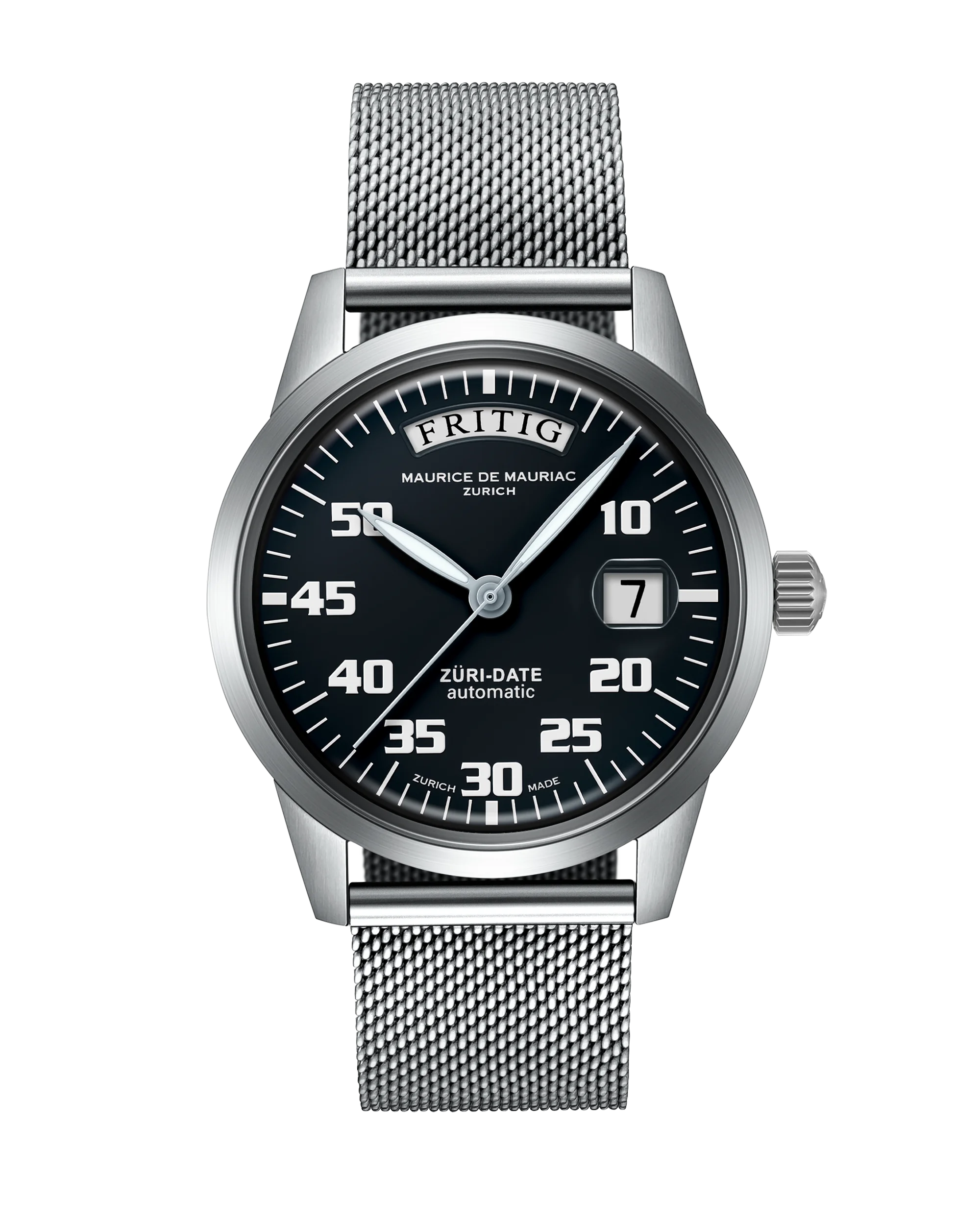 Automatic Modern: “Züri Date” Black with Milanese