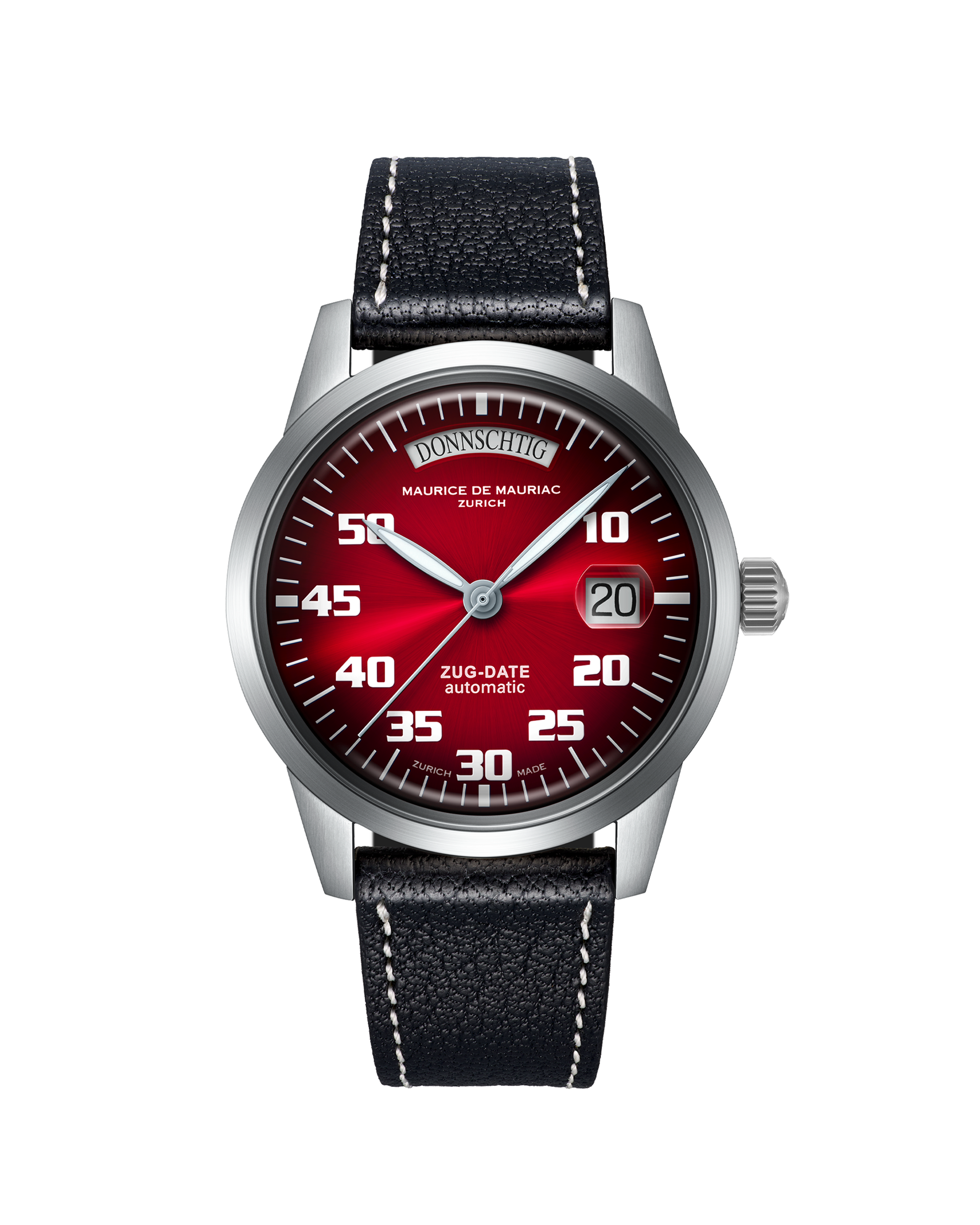 Automatic Modern: “Zug Date” Cherry Red