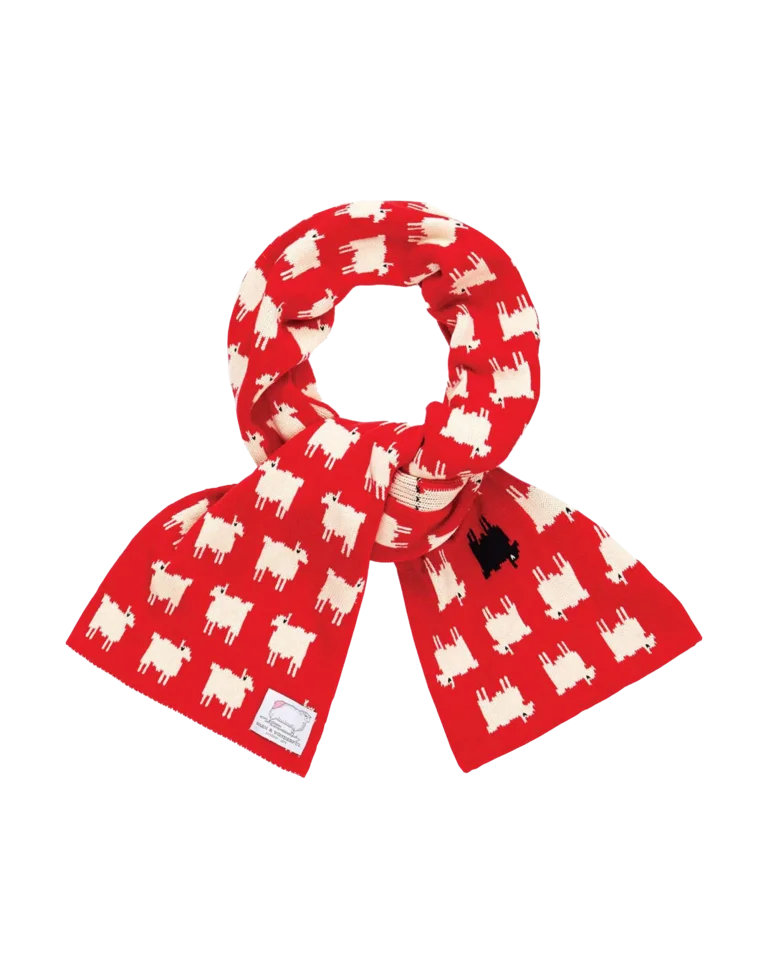 Sheep Cashmere Scarf Diana Red