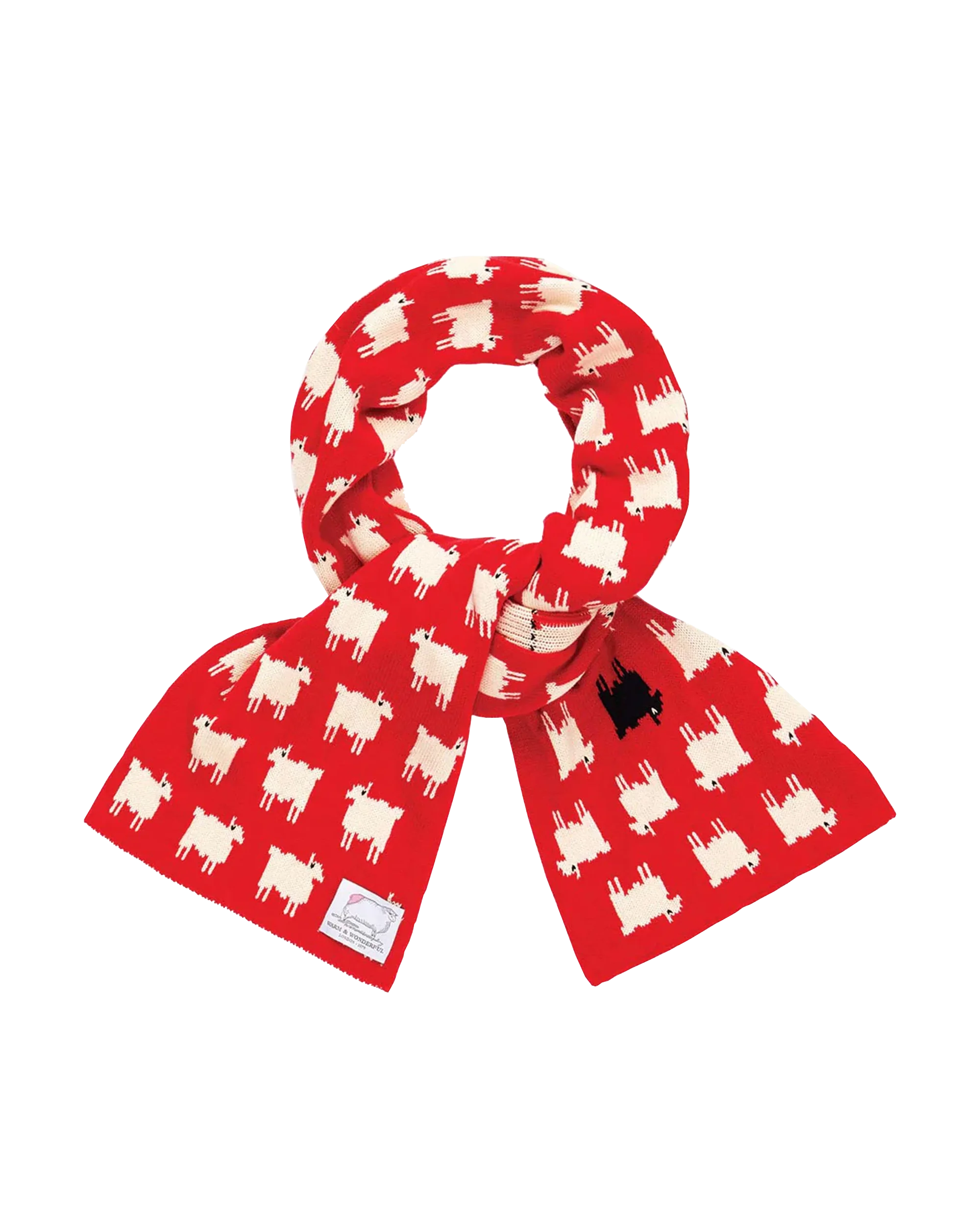 Sheep Cashmere Scarf Diana Red