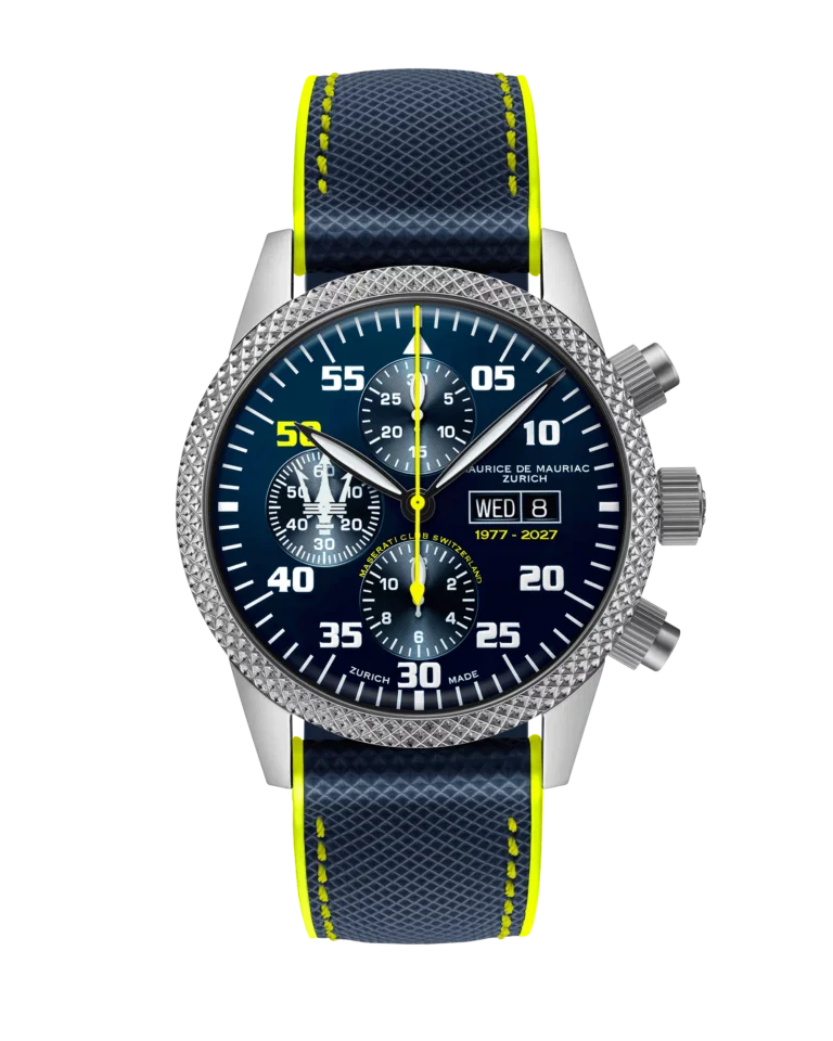 Chrono Modern “Maserati Club Switzerland” Jubilee Edition yellow