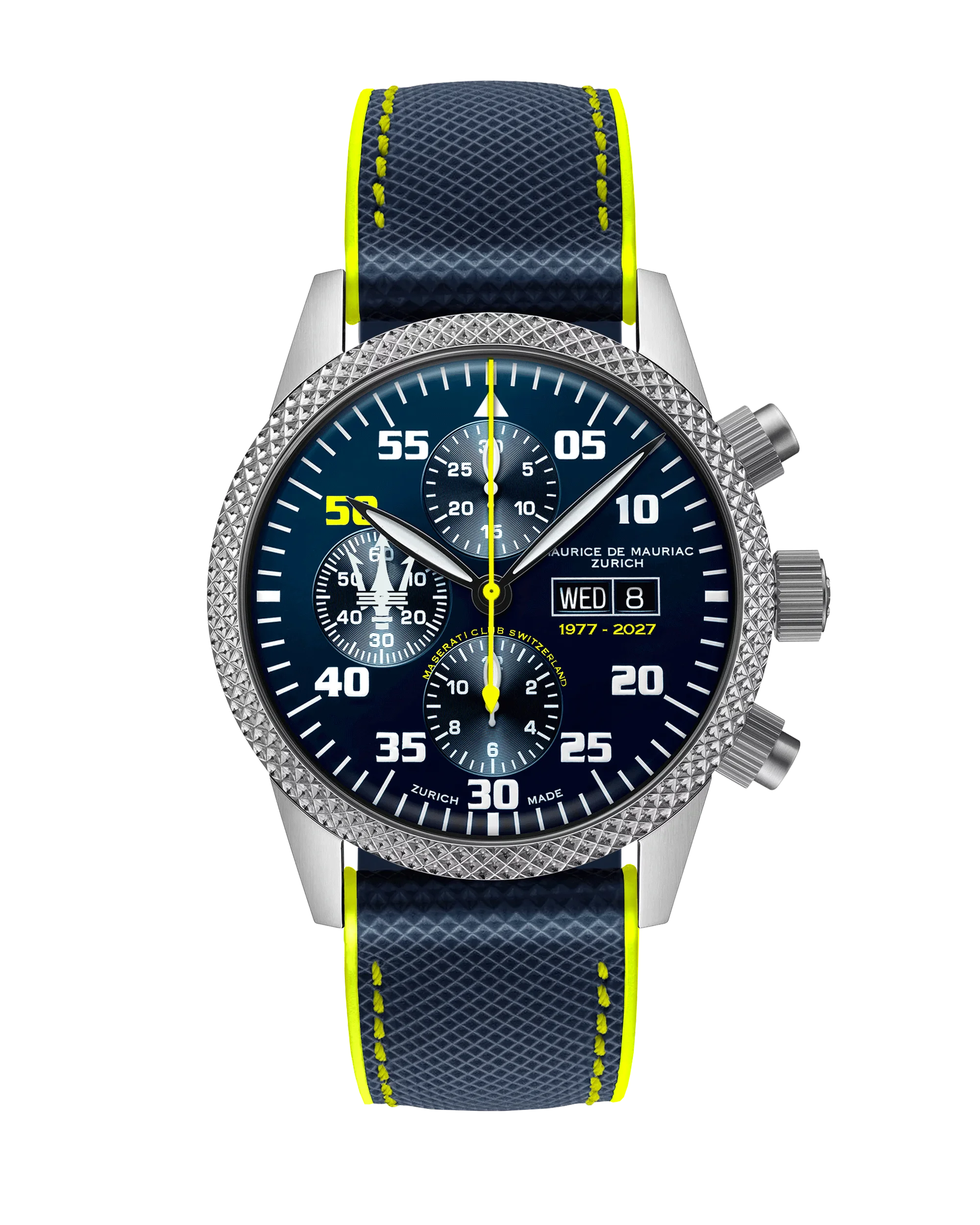Chrono Modern “Maserati Club Switzerland” Jubilee Edition yellow