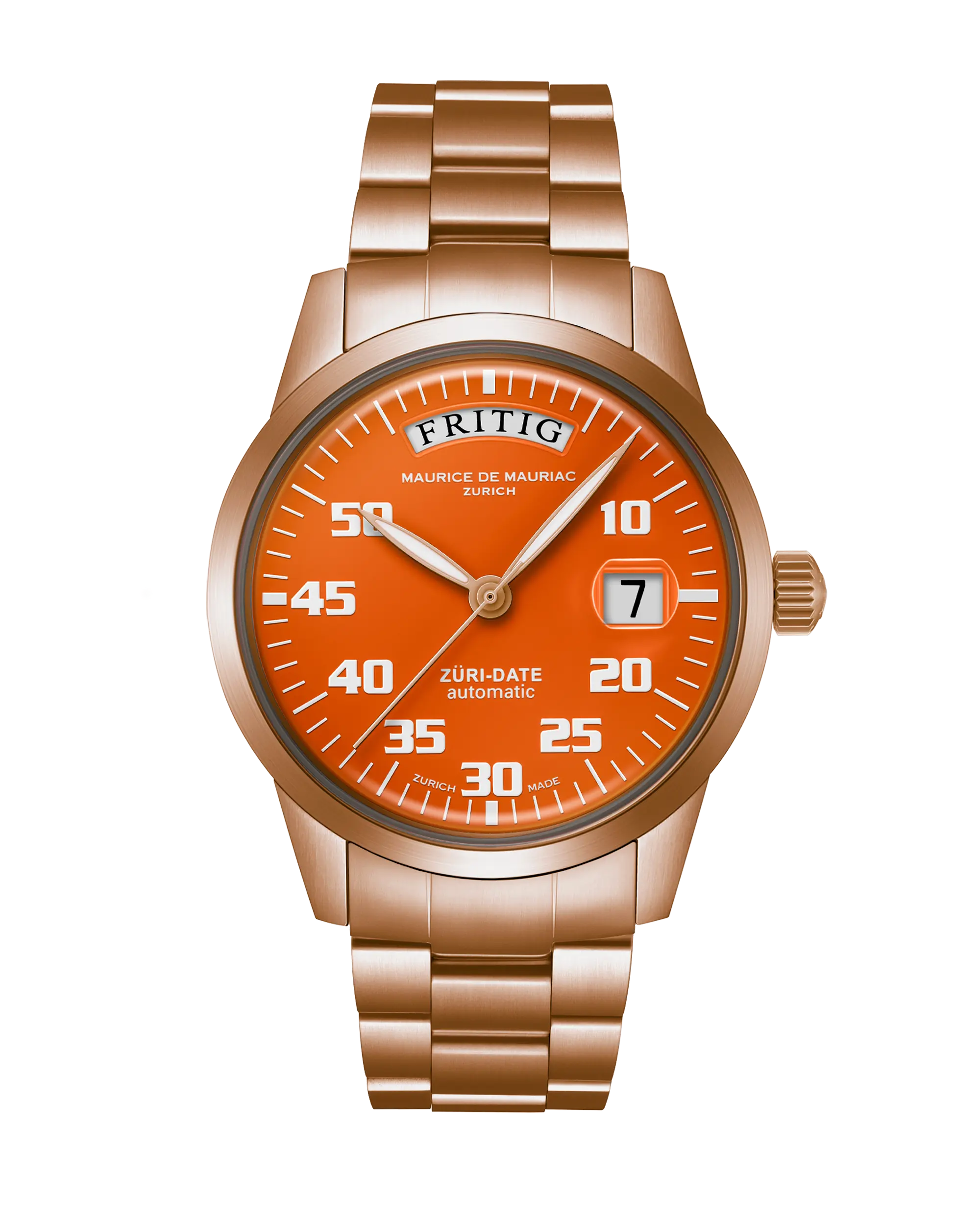 Automatic Modern: “Züri Date” Bronze Orange