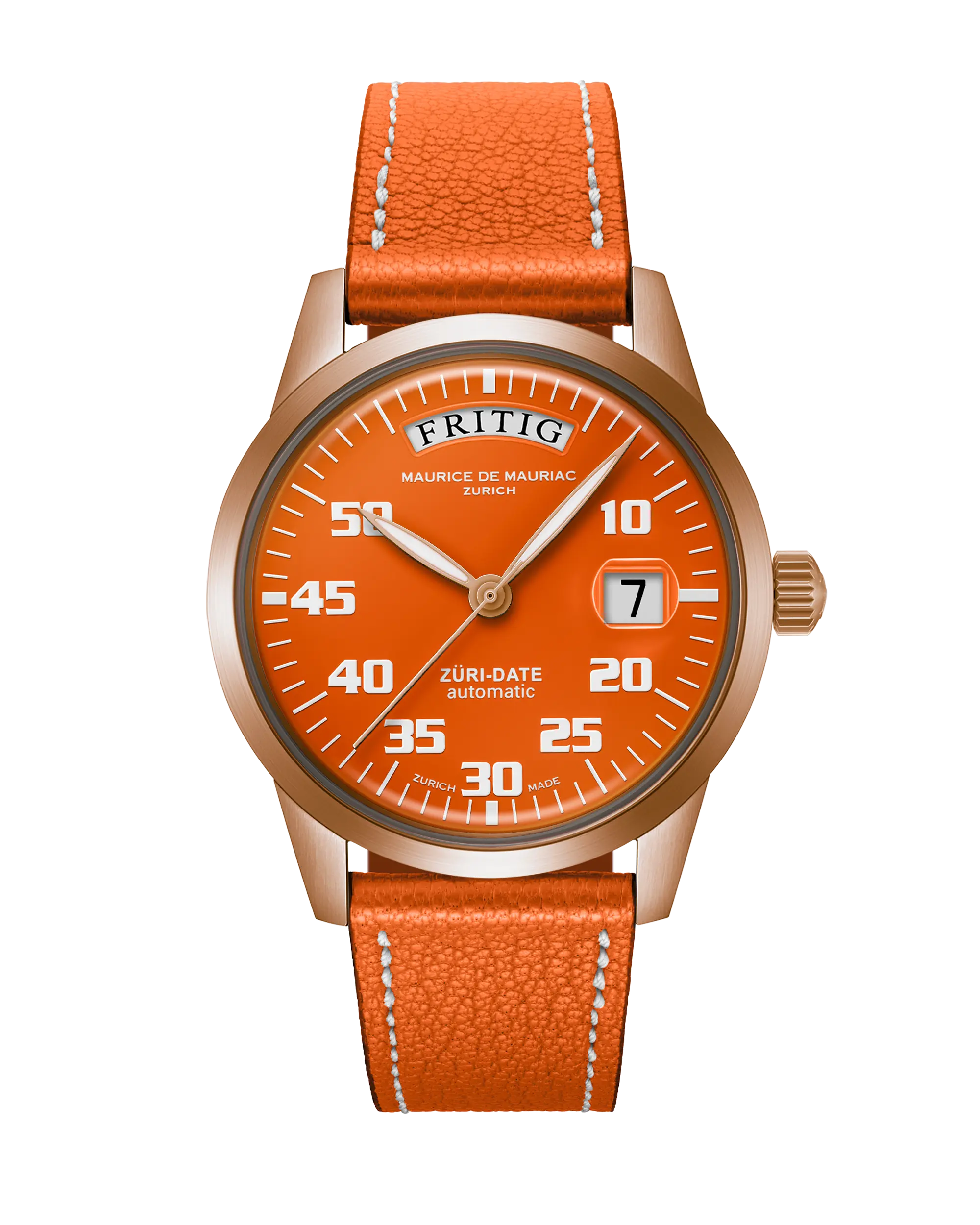 Automatic Modern: “Züri Date” Bronze Orange